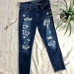 American Eagle | Ripped Ankle Cut Jeans